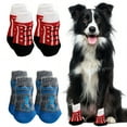 thumbnail image 1 of TELOLY 8Pcs Dog Socks,0 Paw Socks,For Indoor Hardwood Floors Dog Socks for Hot Pavement,Style1, 1 of 7