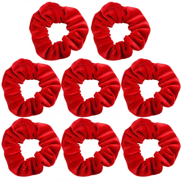 TELOLY 8Pcs Scrunchies for Women Velvet = Instant Luxe Vibe Hair Tie Bracelets for Women One-Tie Out-The-Door Hair Hair Ties for Thick Hair style2