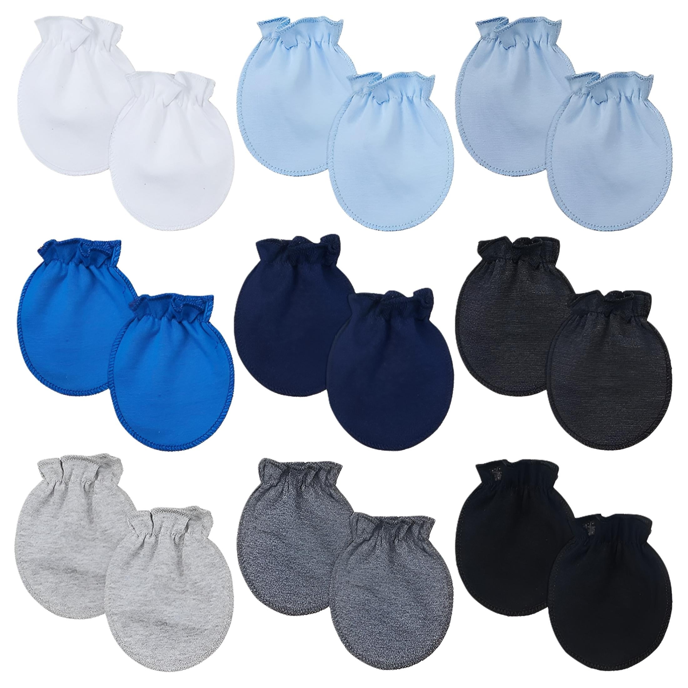 YANDISYDIA TELOLY 9 Pairs Baby Mittens Toddler No Scratch Mittens for 0-6 Months Baby Boys Girls, 9 Colors