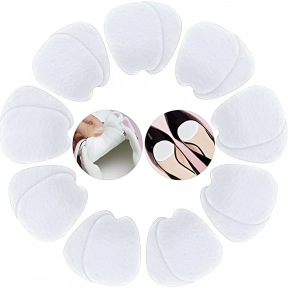 TELOLY 9 Pairs Felt Tongue Pads Cushion for Shoes Adhesive Tongue Pads for Shoes Tongue Pads Non Slip Tongue Cushion Inserts Felt Shoe Pads for Men and Women,Size Large,White