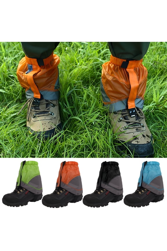 Adjustable Lightweight Leg Gaiters - Waterproof - Fastener Tape - Low Ankle Gaiters - Leg Guards (1 Pair)