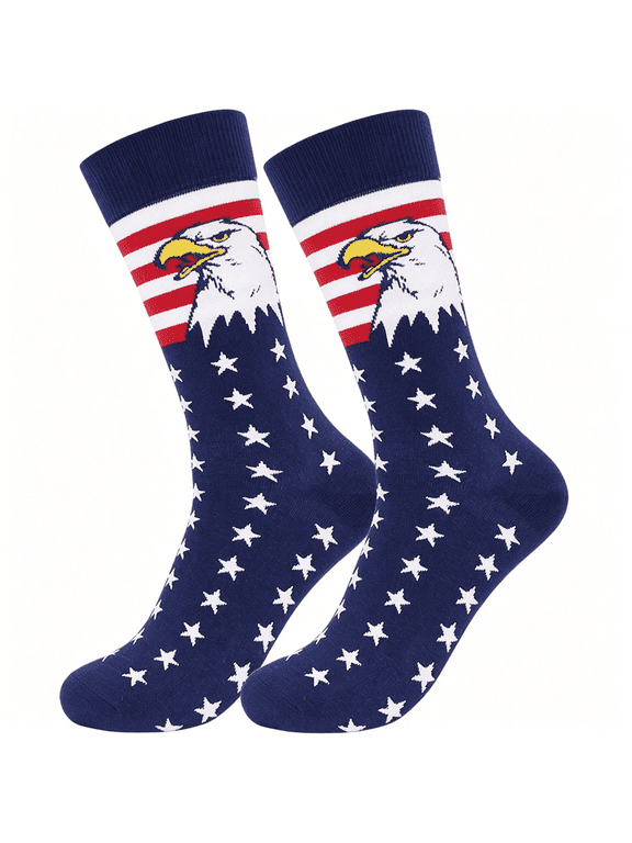 American Flag Socks Stars Stripes Patriotic Socks for Men and Women Red White and Blue Socks