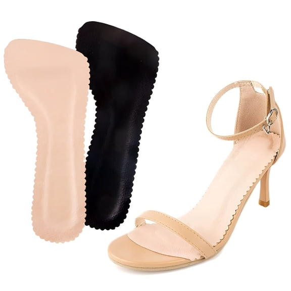 TELOLY Anti-Slip Gel Insoles, Breathable Pigskin Shoe Inserts