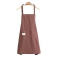 thumbnail image 1 of TELOLY Apron with Functional Pockets, Sleeveless and Spacious Kitchen Aprons for Women with Pockets, Durable Work Aprons for Cooking,Comfortable Cotton Linen Aprons for Men, 1 of 5