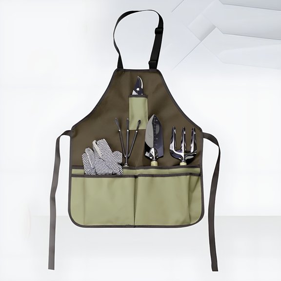 TELOLY An Apron Tool Bag Garden Work Apron Outdoor Camping Thickened Oxford Cloth Gardening Tools Multifunctional Storage Apron Gardening & Work Aprons Outdoor,Pruning,Camping,Shears
