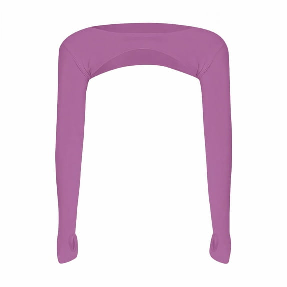 TELOLY Arm Sleeves,Wrinkle Resistant UPF50+ Polyester Arm Sleeves for Men,Low Maintenance 26.5" Arm Sleeves,Purple1