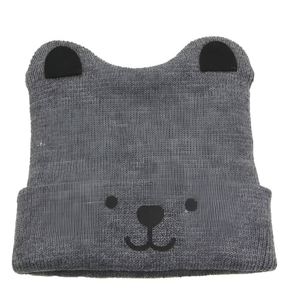 TELOLY Baby Beanie,Thick Warmth Toddler Girl Winter Hat,Head Safety with Cozy Fit Baby Hat,Gray