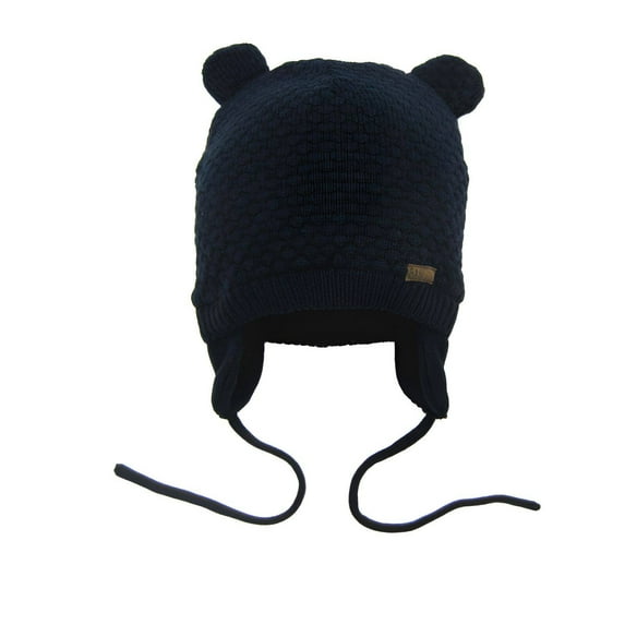 TELOLY Baby Beanie,Winter Essential Toddler Hat,Light and Breathable Design Baby Hat,NavyBlue