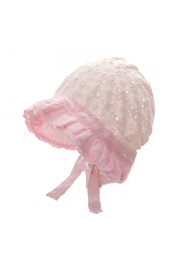 Baby Girls Sun Hat Baby Breathable Bonnet Hollow Sun Protection Floppy Beach Hat Vacation Caps Newborn Baby Hats 0-6 Month