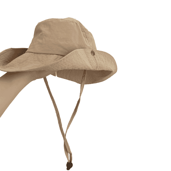 TELOLY Baby Hats Solid Color Quick Drying Baby Bonnet Thin Summer Style Big Brim Simple and Versatile Newborn Hats,Khaki,Aldult