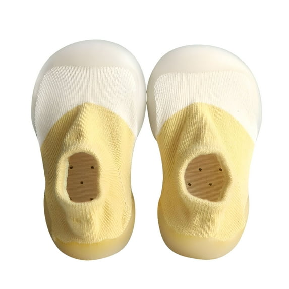 TELOLY Baby Toddler Sock Shoes TPE Sole Non-Skid Indoor/Outdoor Toddler Slipper Cotton Mesh Breathable Lightweight Sock Shoes for Infant Girls Boys