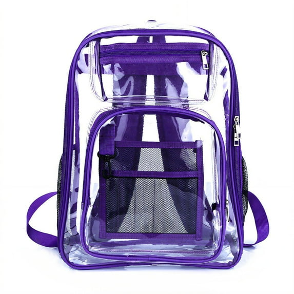 TELOLY Backpack Ultra-Light Clear Backpack High Capacity Adjustable Straps Backpacks Style3 Gray
