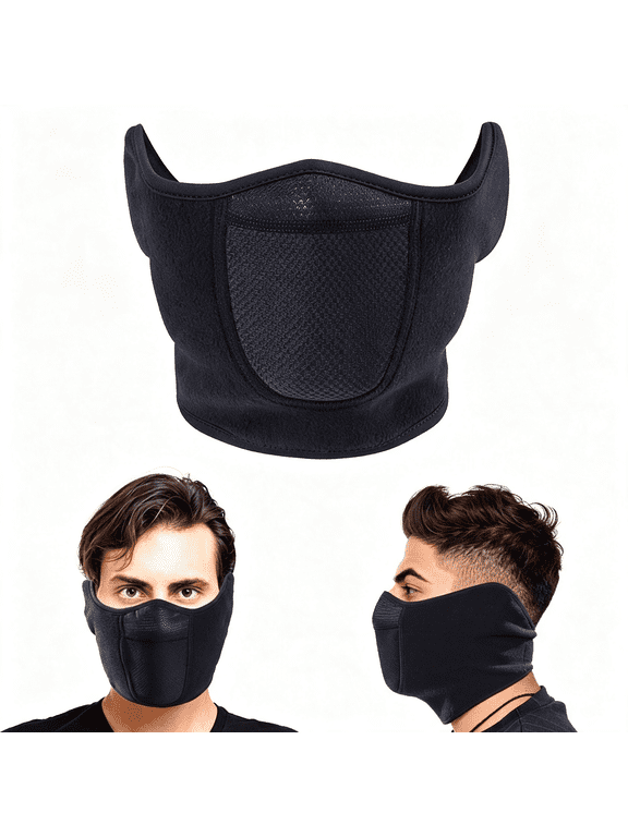 Balaclava Half Face Mask Adjustable Fastener Windproof for Ski|Warm,Soft,Good Stretch Breathable Thermal Fleece Balaclavas Winter Snowboard Motocycle Bike