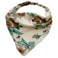 thumbnail image 1 of TELOLY Bandanas for Women,Floral Khaki Bandana,Cute and Sweet Polyester Bandana,Khaki, 1 of 2