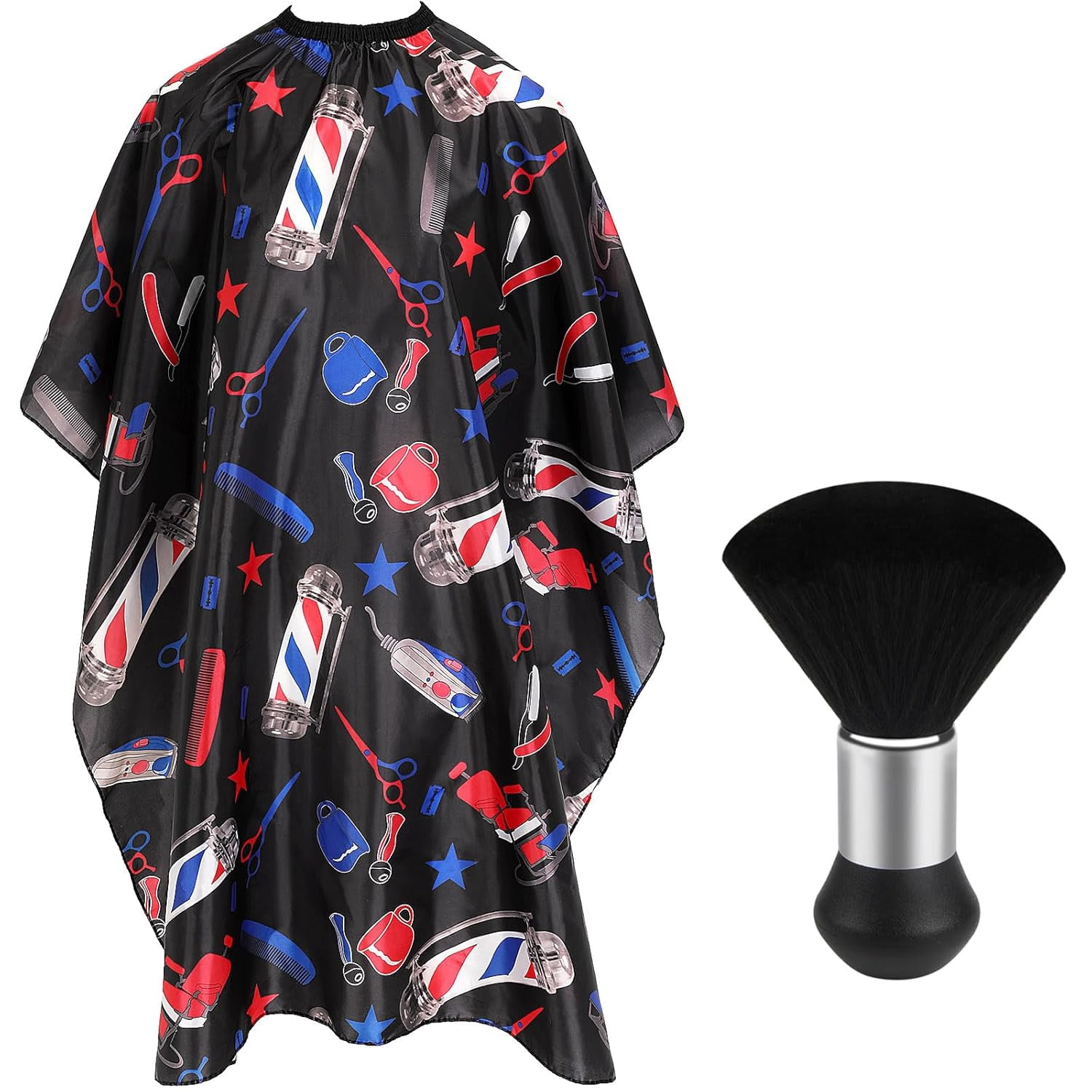 TELOLY Barber Cape Professional Hair Cutting Cape with Neck Duster ...