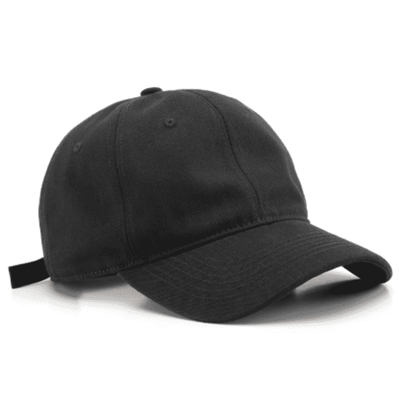 TELOLY Baseball Cap Large Head Circumference Solid Color Sun Hat Four Seasons Soft Top Curved Brim Peaked Hat Sun Hats for Women,Black