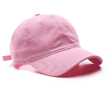 TELOLY Baseball Cap Large Head Circumference Solid Color Sun Hat Four Seasons Soft Top Curved Brim Peaked Hat Sun Hats for Women,Pink