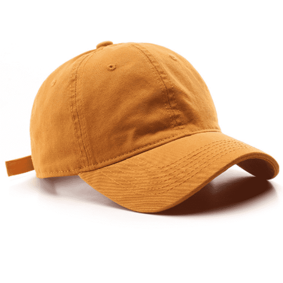 TELOLY Baseball Cap Large Head Circumference Solid Color Sun Hat Four Seasons Soft Top Curved Brim Peaked Hat Sun Hats for Women,Yellow