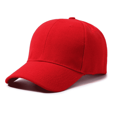 TELOLY Baseball Cap Men Solid Color Versatile Casual Sun Hats for Women Curved Eaves Are Versatile for All Seasons Hats for Men,Red