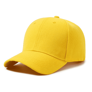 TELOLY Baseball Cap Men Solid Color Versatile Casual Sun Hats for Women Curved Eaves Are Versatile for All Seasons Hats for Men,Yellow