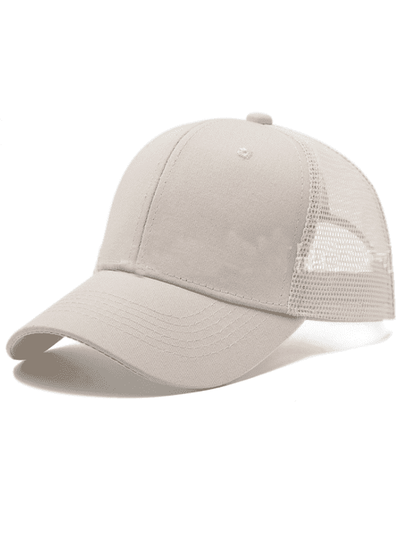 Baseball Cap Men and Women Outdoor Caps for All Seasons Maga Hat Breathable Mesh Curved Eaves Sun Hats for Women,Beige