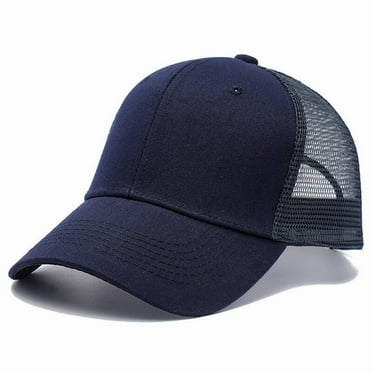 TELOLY Baseball Cap Men and Women Outdoor Caps for All Seasons Maga Hat Breathable Mesh Curved Eaves Sun Hats for Women,Navy Blue