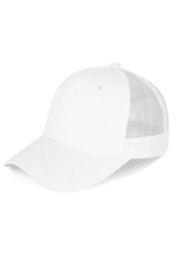 Baseball Cap Men and Women Outdoor Caps for All Seasons Maga Hat Breathable Mesh Curved Eaves Sun Hats for Women,White