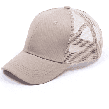 TELOLY Baseball Cap Men and Women Summer Cotton Casual Sun Hat European and American Solid Color Large Brim Breathable Hat Sun Hats for Women,Khaki