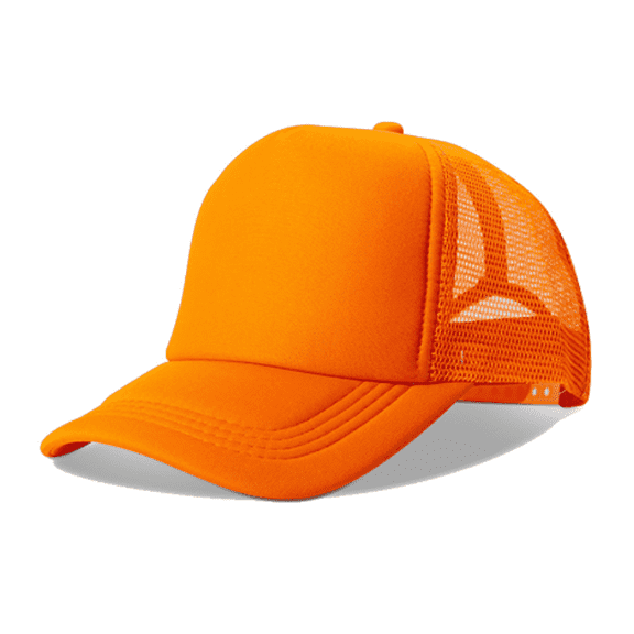 TELOLY Baseball Cap Sponge Material Is Comfortable and Breathable Sun Hat Solid Color, Fashionable Versatile Sun Hats for Women,Orange