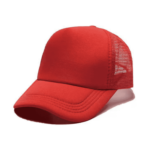TELOLY Baseball Cap Sponge Material Is Comfortable and Breathable Sun Hat Solid Color, Fashionable Versatile Sun Hats for Women,Red