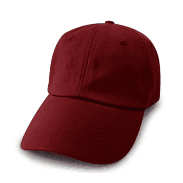 TELOLY Baseball Cap Wide Eaves Sun Protection in Summer Sun Hat Men and Women Solid Color Large Head Circumference Maga Hat,Claret