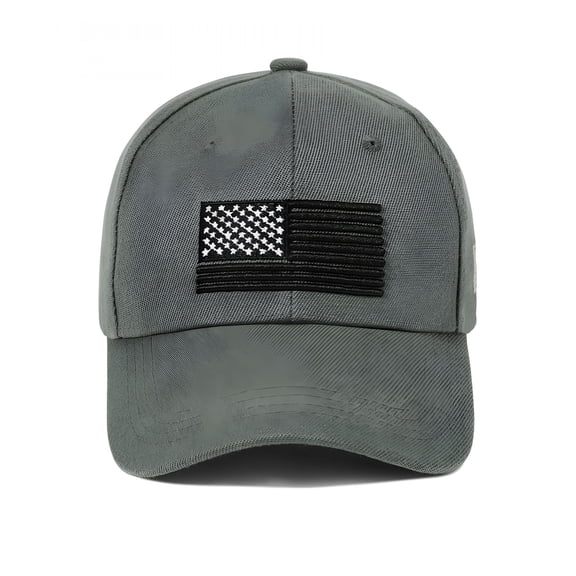 TELOLY Baseball Cap for Men USA Flag Embroidered Baseball Hat Adjustable Golf Hat UV Protection Dark Grey