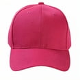 thumbnail image 1 of TELOLY Baseball Hats for Women,Adjustable Hat Circumference Design Ball Caps Women,High-Profile Hat Shape Design Baseball Caps for Women,Rose Red,OneSize, 1 of 4