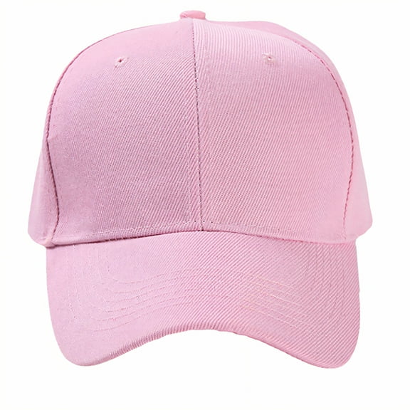 TELOLY Baseball Hats for Women,Korean Simple Style Ball Caps Women,Blank Without Logo Baseball Caps for Women,Pink,OneSize