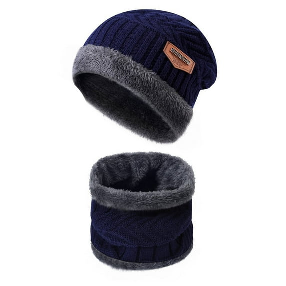 TELOLY Beanie for Men Face & Neck Protection / Cycling Windproof Womens Beanie Strong Heat Retention Stocking Stuffers for Men Tibetan Blue