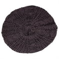 thumbnail image 1 of TELOLY Beanie for Women,Elastic Fit Slouchy Beanie for Women,Comfortable Warmth Knitted Beret,Dark Grey, 1 of 2