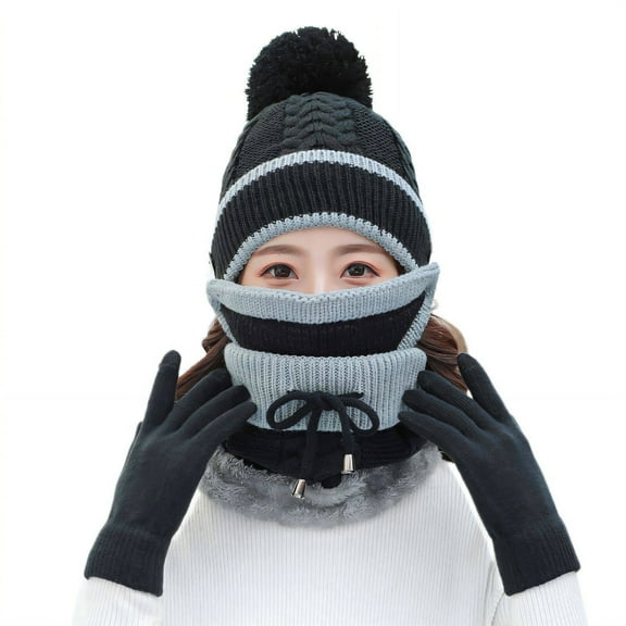 TELOLY Beanie for Women,Acrylic Gorras Para Mujer,Comfy Grip Hat for Women,Black