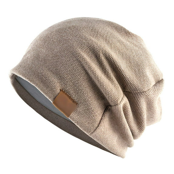 TELOLY Beanies Hats Men,Casual Fit Beanies Hats Men,Relaxed Design Comfortable All-Day Wear Mens Beanie,Khaki