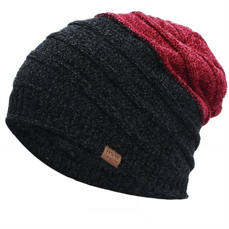 TELOLY Beanies Hats Men,Acrylic Beanies,Beanie for Men,Red