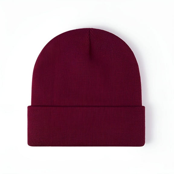 TELOLY Beanies Hats Men,Simple and Modern Beanies Hats Men,Casual Knit Hat All Ages Hats for Men,Red