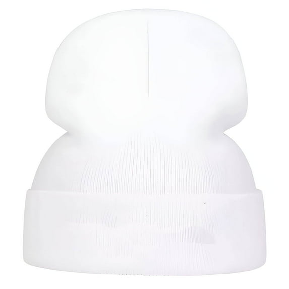 TELOLY Beanies Hats Men,Soft Yarn Mens Beanie,Skin-Friendly Touch Comfort Caps for Men,White