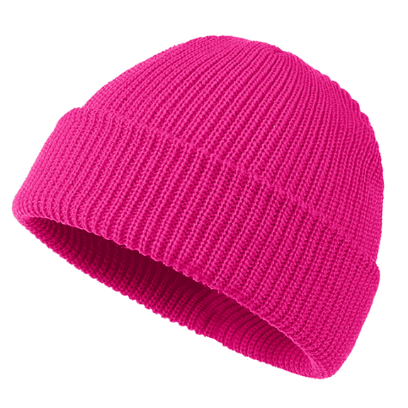 TELOLY Beanies Knitting Beanie for Women Couple Hats,Rose Red