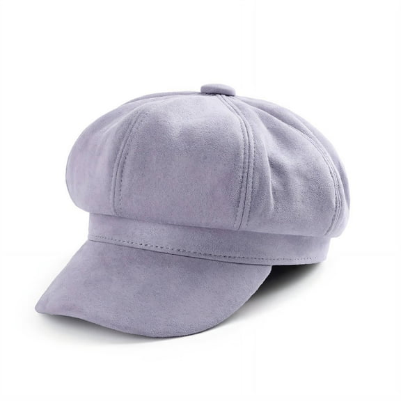 TELOLY Beret Hats for Women,Wool Hats for Women,Newsboy Cap,Gray