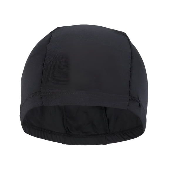 TELOLY Black Adult Waterproof Swim Cap Comfortable Wea for Men and Women