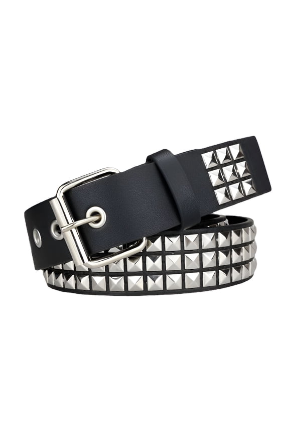 Black Pu Leather Belt,Punk Belt,Grunge Belt,Gothic Belt,Emo Belt,Black Studded Belt for Women,Goth Accessories