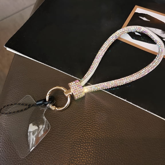 TELOLY Bling Sparkle Cell Phone Strap Neck Lanyard Case Wristlet For Women