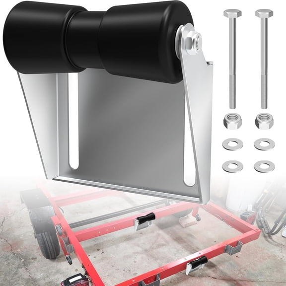 TELOLY Boat Trailer Roller with Bracket Keel Roller Assembly Kit for Boat Trailer, Boat Trailer Keel Roller Bracket Heavy Duty Boat Trailer Roller