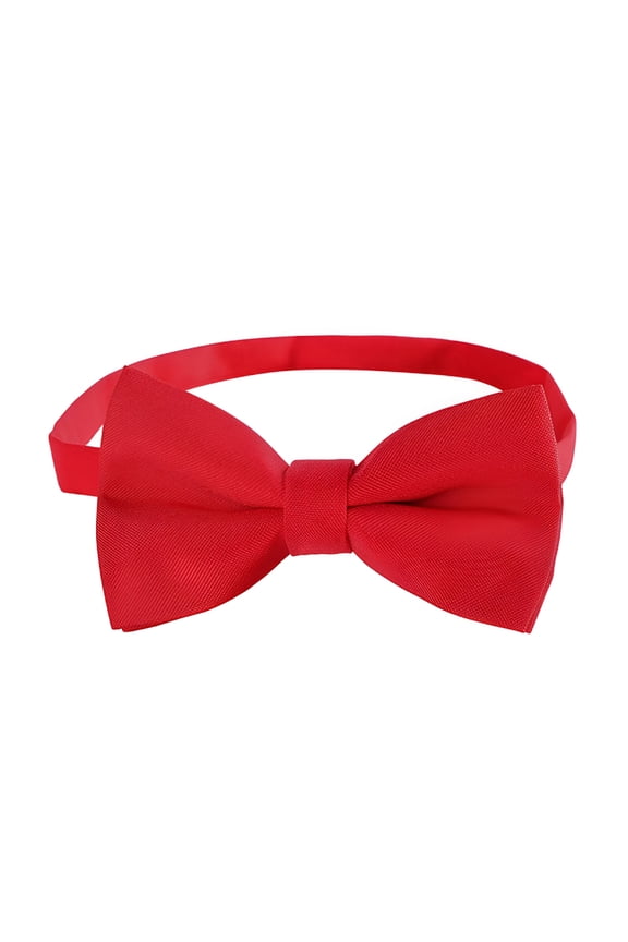 2026 New Bow Ties for Men - Classic Solid Color Adjustable Neck Bowtie for Formal Or Tuxedo Wear for Wedding, Party, Prom, Banquet Red Bow Tie