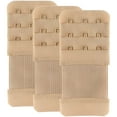 thumbnail image 1 of TELOLY Bra Extender 3 Hook Elastic Stretchy Bra Band Extension 3Pcs-Pack, Skin Color, 3 Hook, 0.5Inch(1.3Cm), One Size, 1 of 7