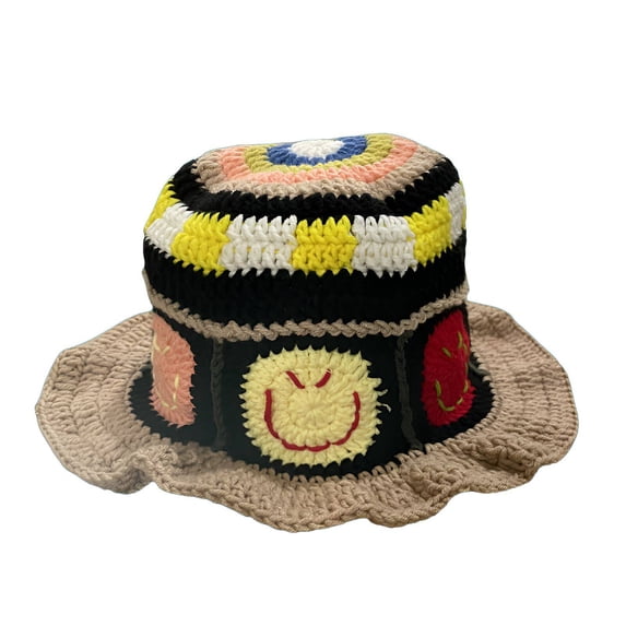 TELOLY Bucket Hat,Soft Touch Crochet Hat,Cozy and Comfortable Crochet Hats for Women,Style2